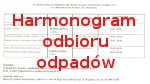 harmonogram odbioru odpadów