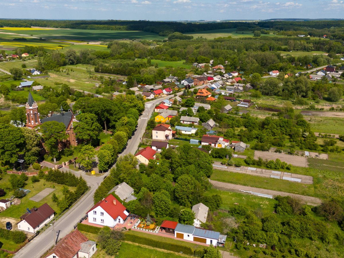 Zdjęcia z lotu ptaka - widok na Pawłów i okolice