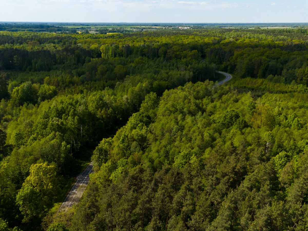 Zdjęcia z lotu ptaka - widok na Pawłów i okolice